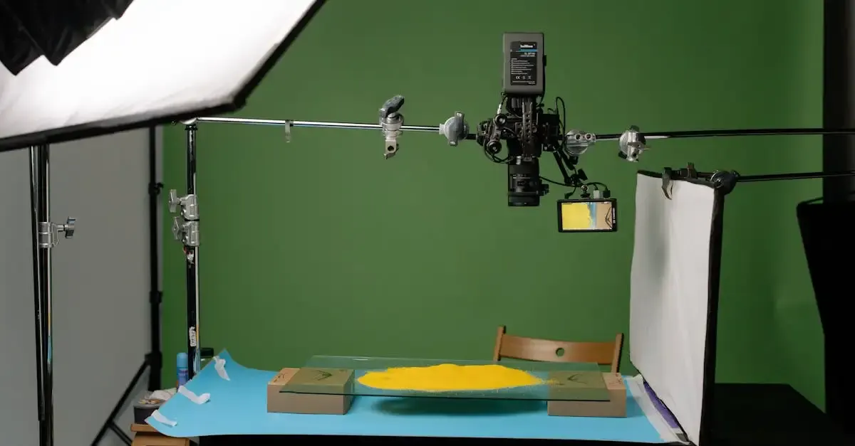 Aufnahmetisch fotografie